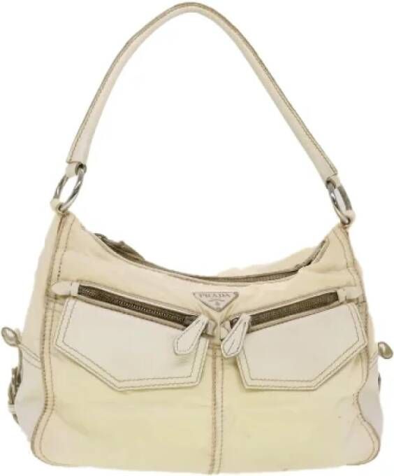 Prada Vintage Pre-owned Nylon prada-bags White Dames