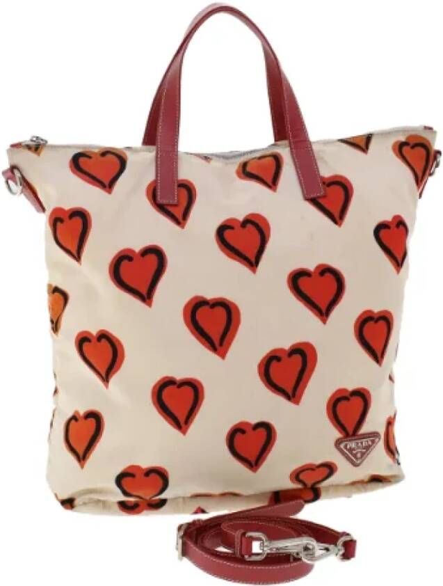 Prada Vintage Pre-owned Nylon prada-bags White Dames