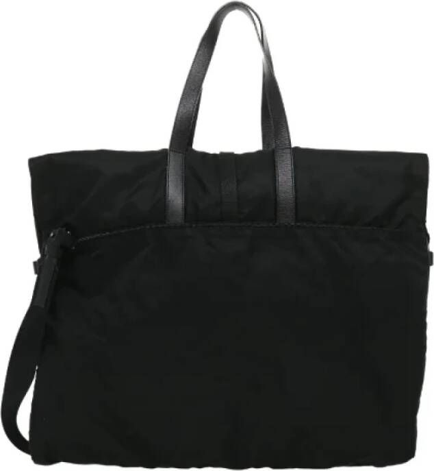 Prada Vintage Pre-owned Nylon travel-bags Zwart Dames