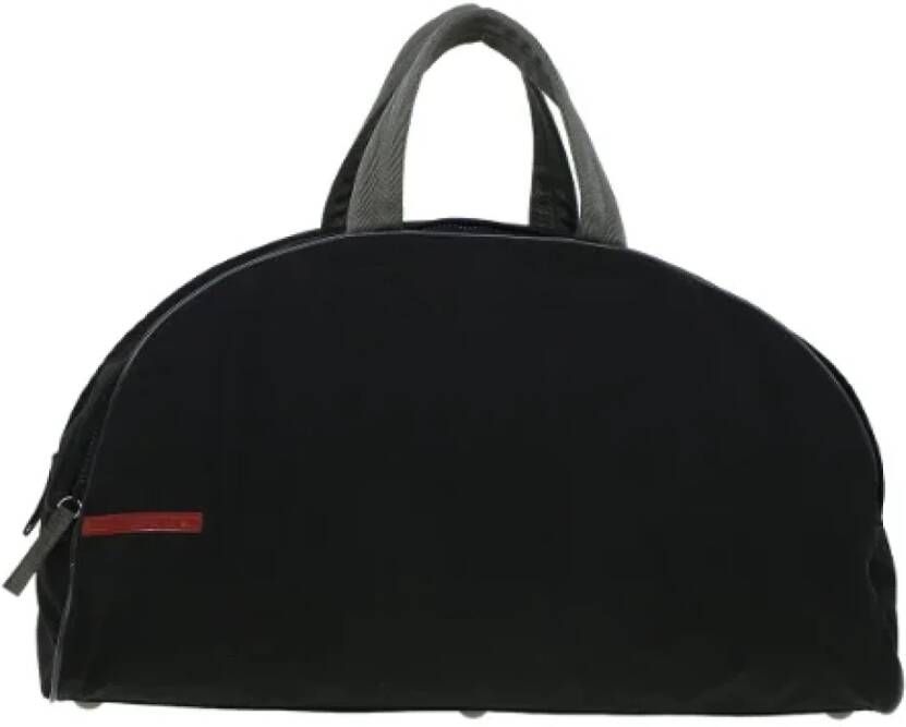 Prada Vintage Pre-owned Nylon travel-bags Zwart Dames