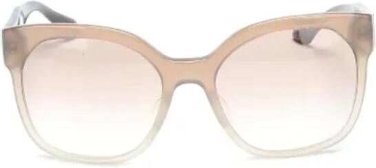 Prada Vintage Pre-owned Plastic sunglasses Beige Dames