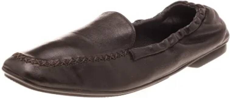 Prada Vintage Pre-owned Platte schoenen Bruin Dames