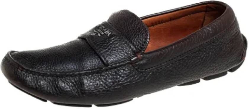 Prada Vintage Pre-owned Platte schoenen Bruin Dames