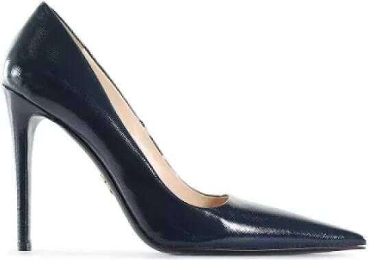 Prada Vintage Pre-owned Pumps Blauw Dames