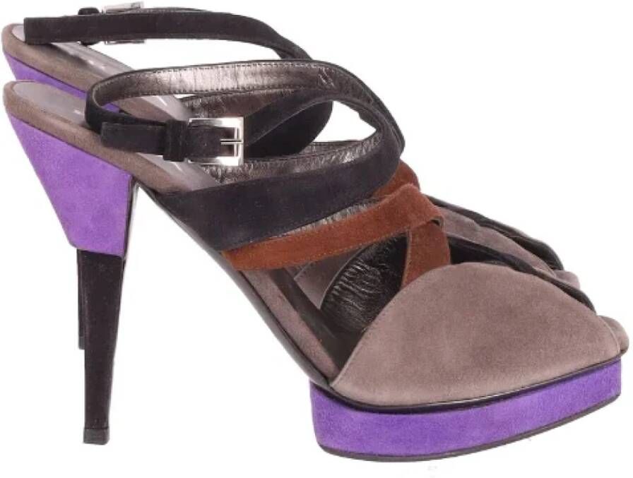 Prada Vintage Pre-owned Sandalen Purple Dames