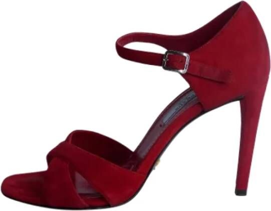 Prada Vintage Pre-owned Sandalen Rood Dames