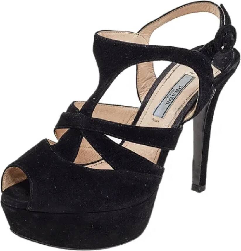 Prada Vintage Pre-owned Sandalen Zwart Dames