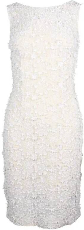 Prada Vintage Pre-owned Silk dresses White Dames