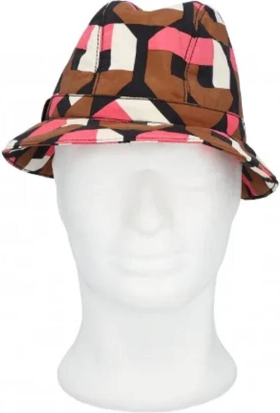 Prada Vintage Pre-owned Silk hats Meerkleurig Dames