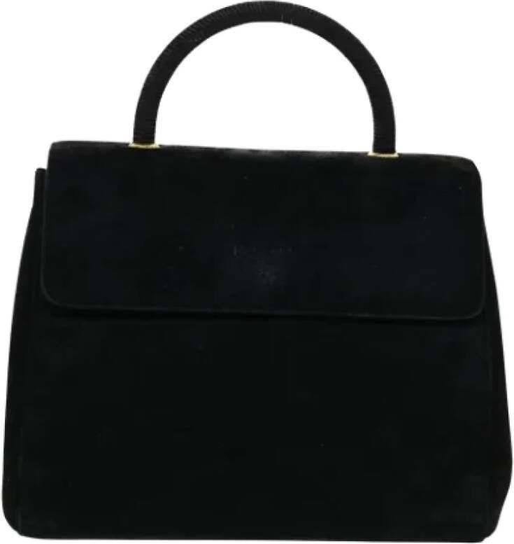 Prada Vintage Pre-owned Suede prada-bags Zwart Dames