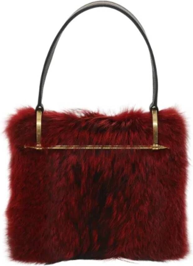Prada Vintage Tweedehands handtas Rood Dames