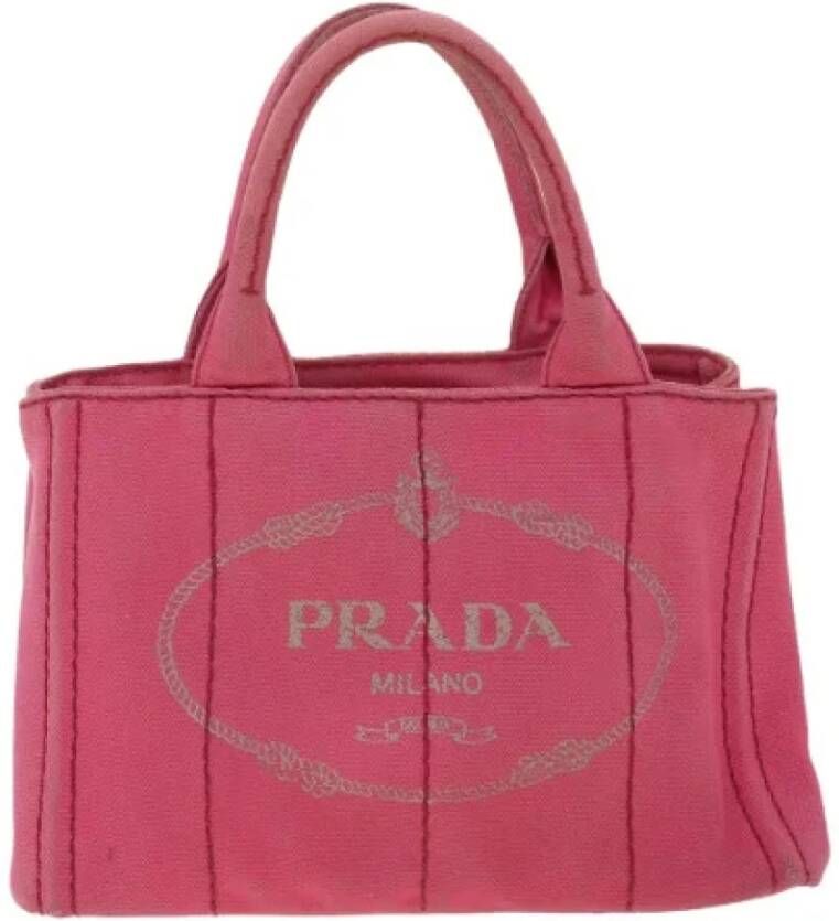 Prada Vintage Tweedehands handtas Roze Dames