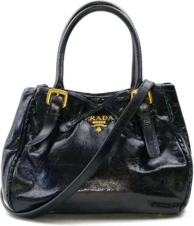 Prada Vintage Tweedehands handtas Zwart Dames