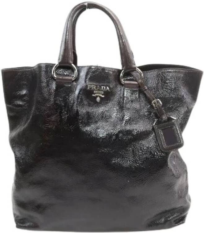 Prada Vintage Tweedehands handtas Zwart Dames
