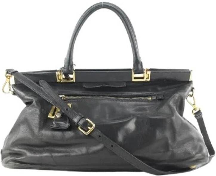 Prada Vintage Tweedehands handtas Zwart Dames