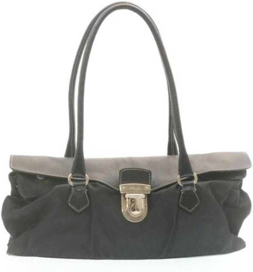 Prada Vintage Tweedehands handtas Zwart Dames