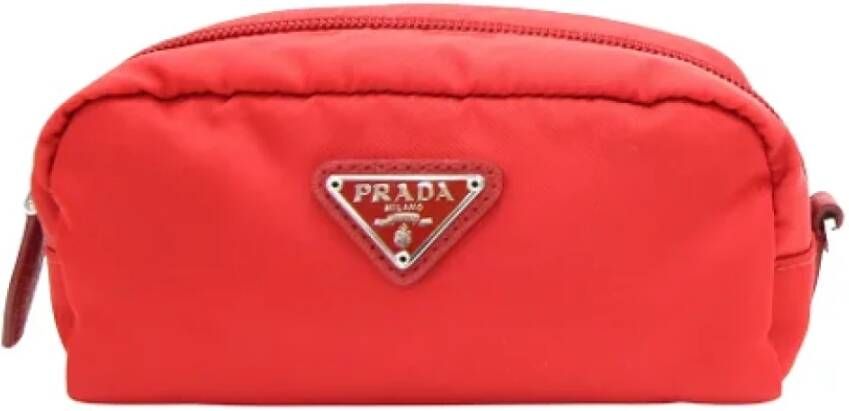 Prada Vintage Tweedehands koppeling Rood Dames