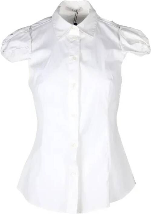 Prada Vintage Tweedehands overhemd en blouse White Dames