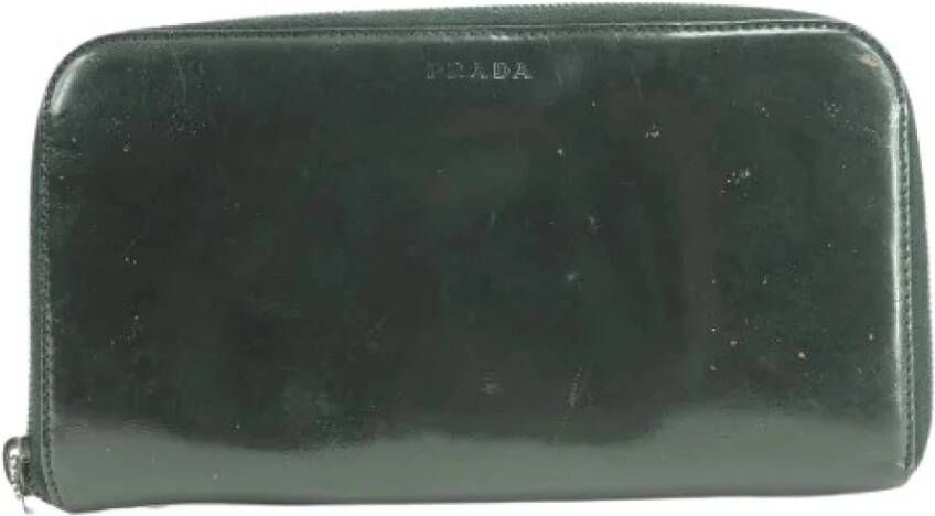 Prada Vintage Tweedehands portemonnees Zwart Dames