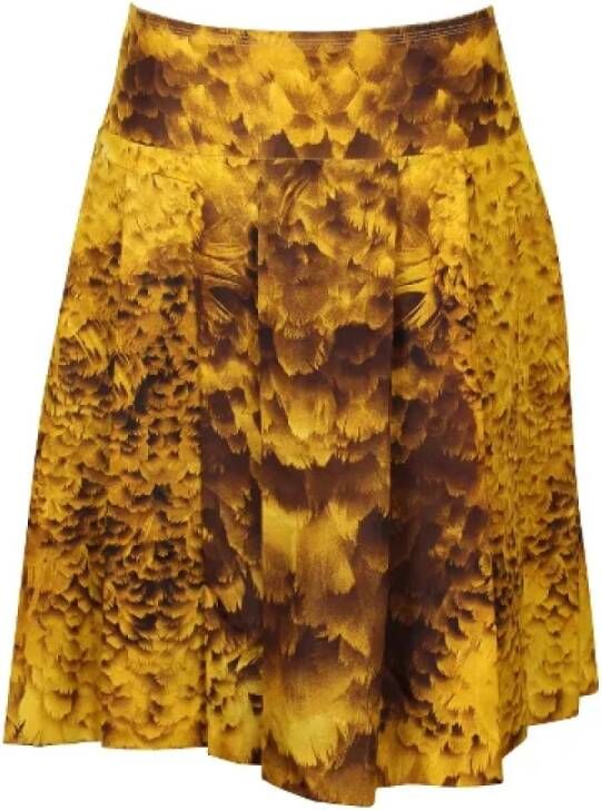 Prada Vintage Tweedehands rok Yellow Dames