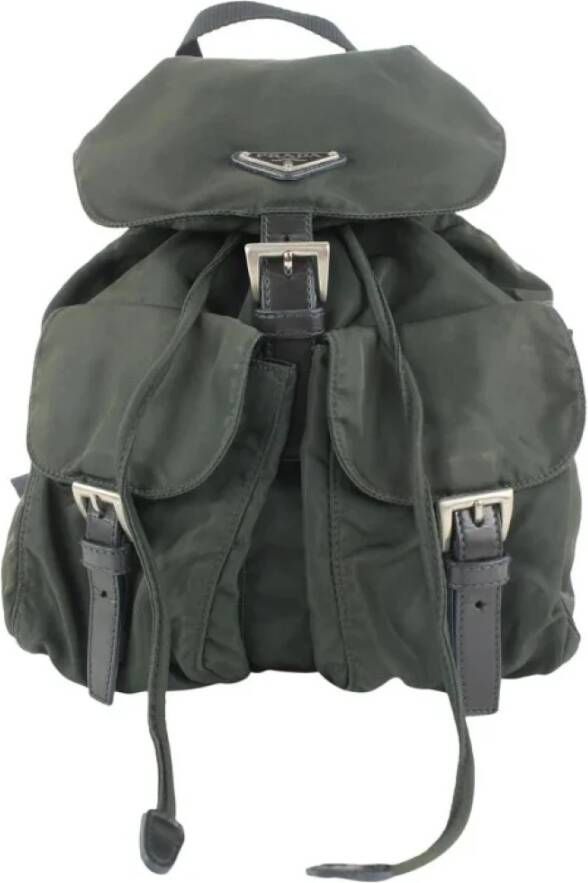 Prada Vintage Tweedehands rugzak Zwart Dames