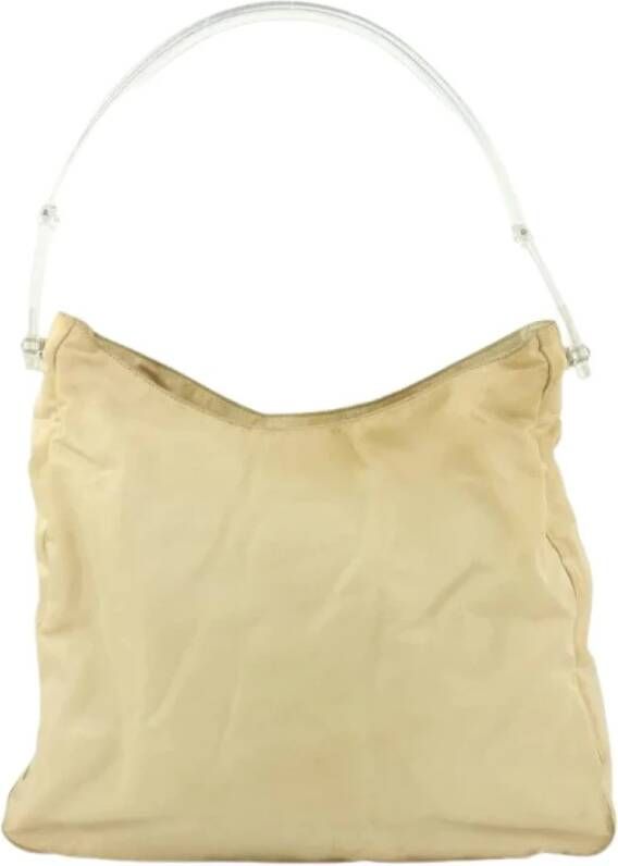 Prada Vintage Tweedehands schoudertas Beige Dames