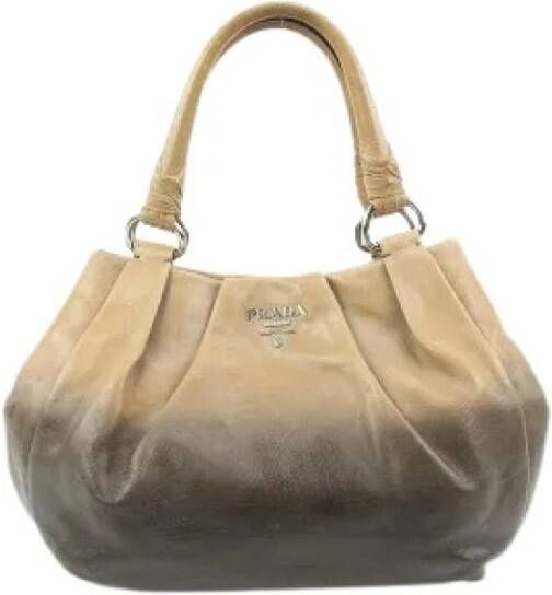 Prada Vintage Tweedehands schoudertas Beige Dames