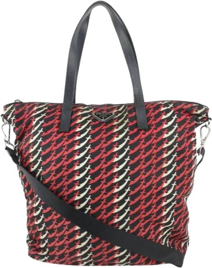 Prada Vintage Tweedehands schoudertas Rood Dames