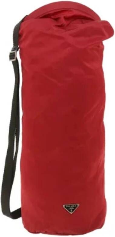 Prada Vintage Tweedehands schoudertas Rood Dames