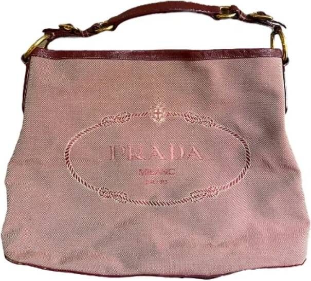 Prada Vintage Tweedehands schoudertas Rood Dames