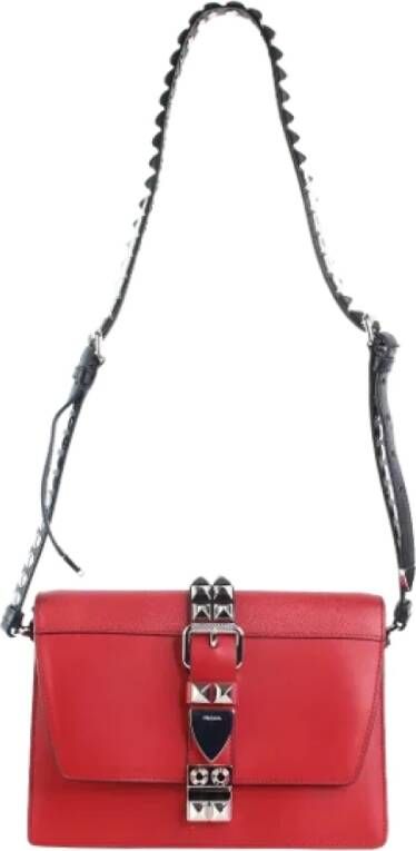 Prada Vintage Tweedehands schoudertas Rood Dames