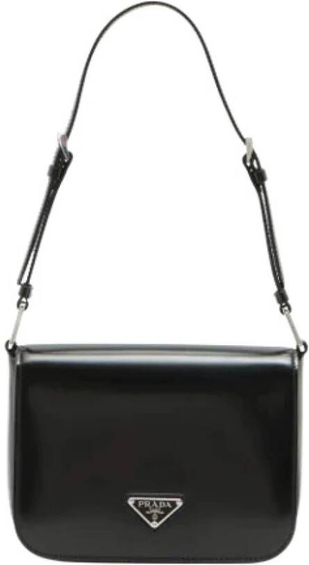 Prada Vintage Tweedehands schoudertas Zwart Dames