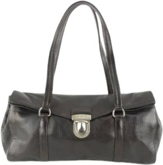 Prada Vintage Tweedehands schoudertas Zwart Dames