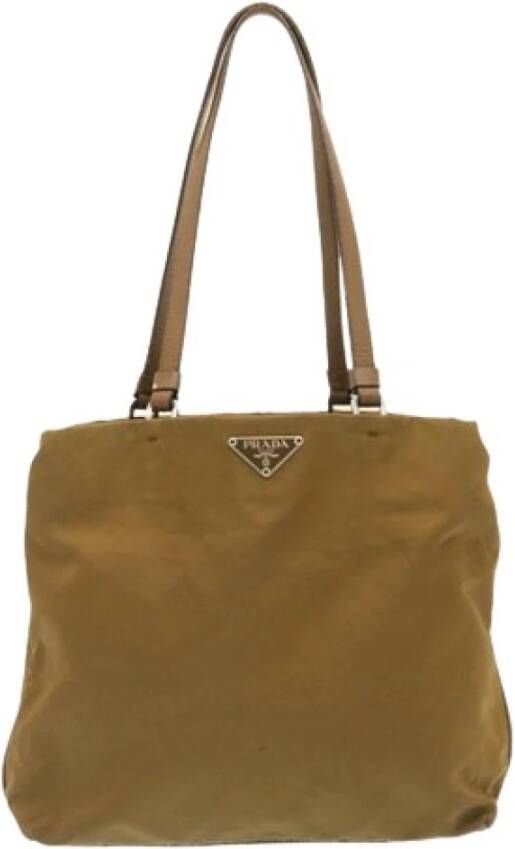Prada Vintage Tweedehands tas Bruin Dames