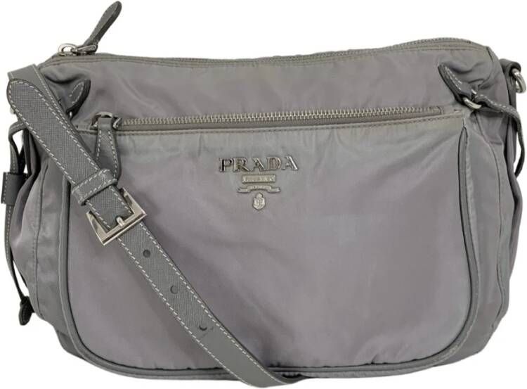 Prada Vintage Tweedehands tas Grijs Dames