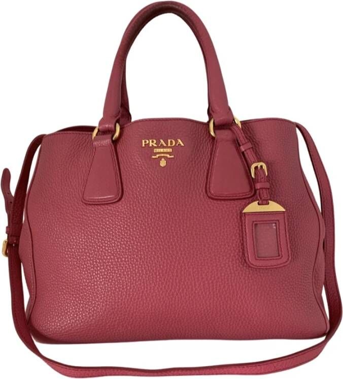 Prada Vintage Tweedehands tas Roze Dames