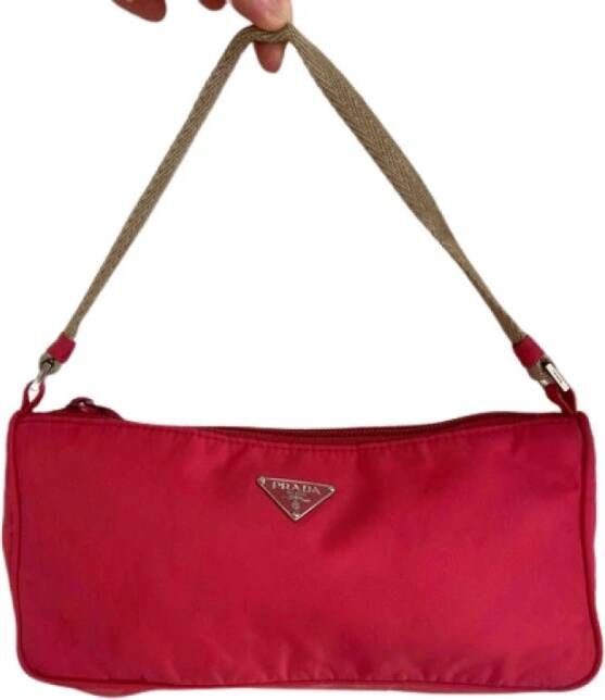 Prada Vintage Tweedehands tas Roze Dames