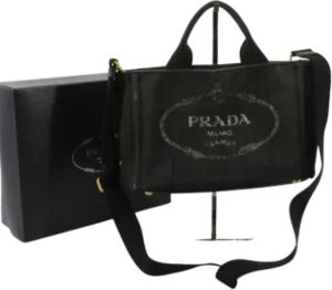 Prada Vintage Tweedehands tas Zwart Dames