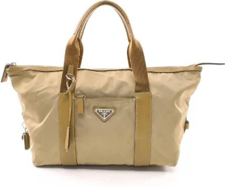 Prada Vintage Voldoende lederen prada-bags Beige Dames