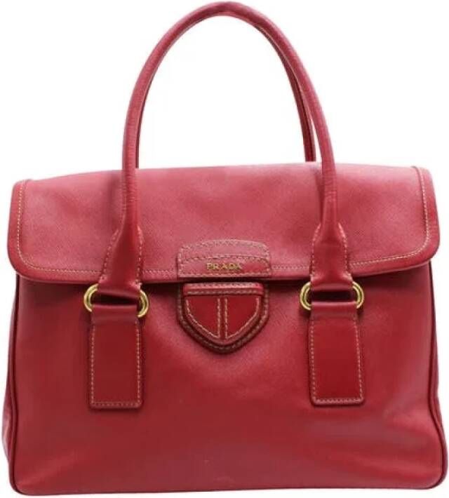 Prada Vintage Voldoende lederen prada-bags Rood Dames