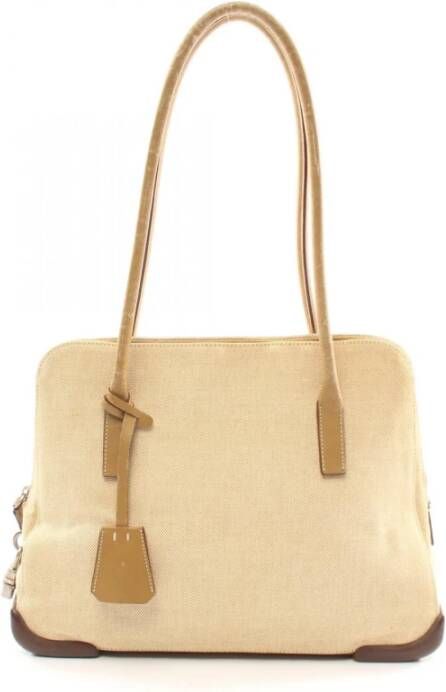 Prada Vintage Voldoende schouderzakken Beige Dames