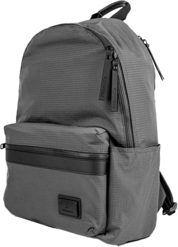 Premiata Grijze rugzak met verstelbare banden Gray Unisex