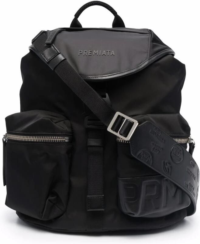 Premiata Rugzak van technische stof met leren inzetstukken Black Heren - Foto 9