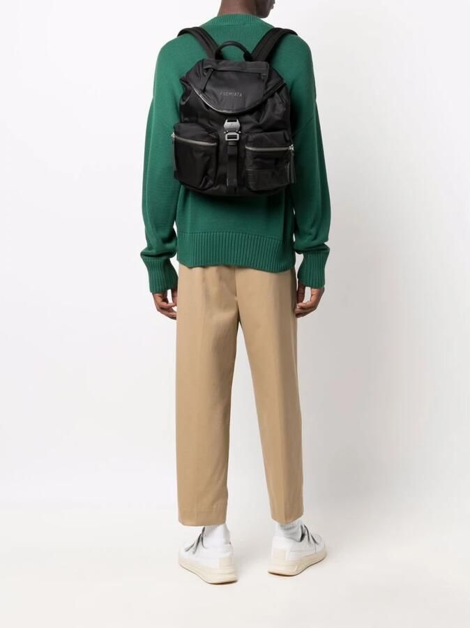 Premiata Rugzak van technische stof met leren inzetstukken Black Heren - Foto 7