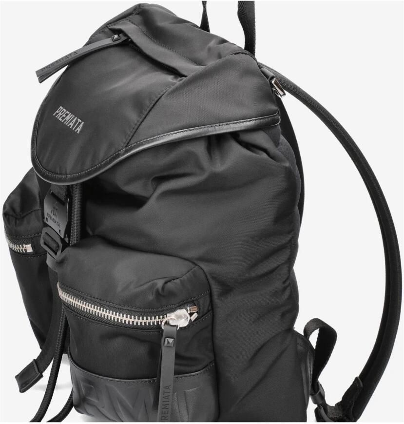 Premiata Rugzak van technische stof met leren inzetstukken Black Heren - Foto 6