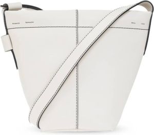 Proenza Schouler Barrow Mini leather shoulder bag Wit Dames