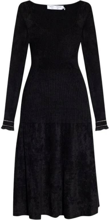 Proenza Schouler Dag Midi -jurk Zwart Dames