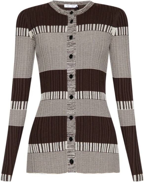 Proenza Schouler Geribbelde cardigan Multicolor Dames