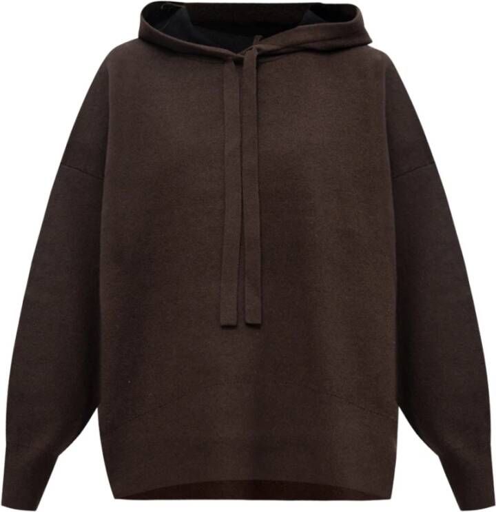 Proenza Schouler Luxe Cashmere-Blend Hoodie Brown Dames