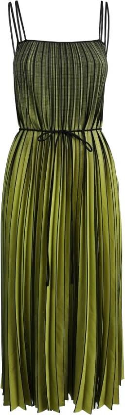 Proenza Schouler Lange jurk van gerecycled polyester Groen Dames